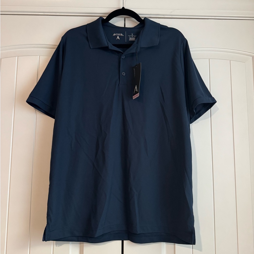 Antigua Men's Polo Shirt - Navy Blue